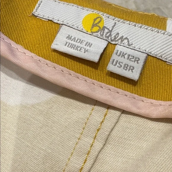 Boden Chatterly Yellow Polka Dot Pencil Skirt US 8 - Picture 5 of 7